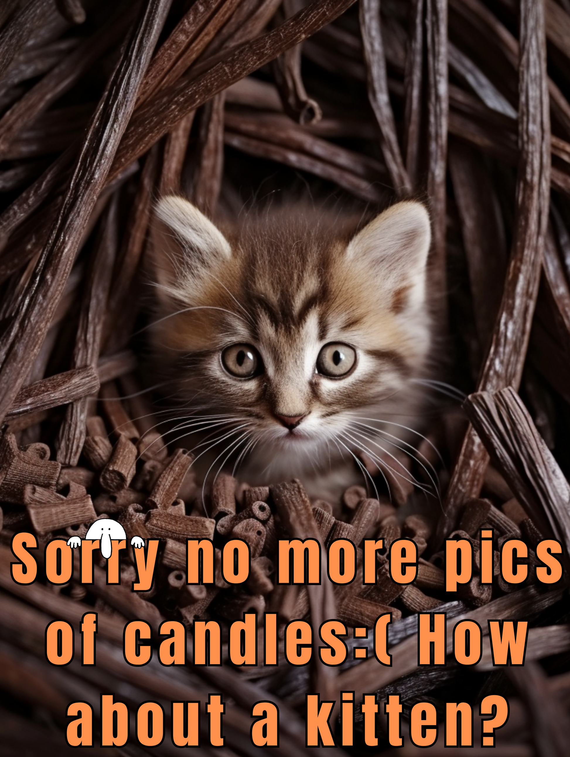 vanilla soy candle made in usa kitten cat cute fluffy vanilla candle soy candle natural candle aromatherapy candle relaxation candle gift candle home fragrance cozy candle clean burn candle